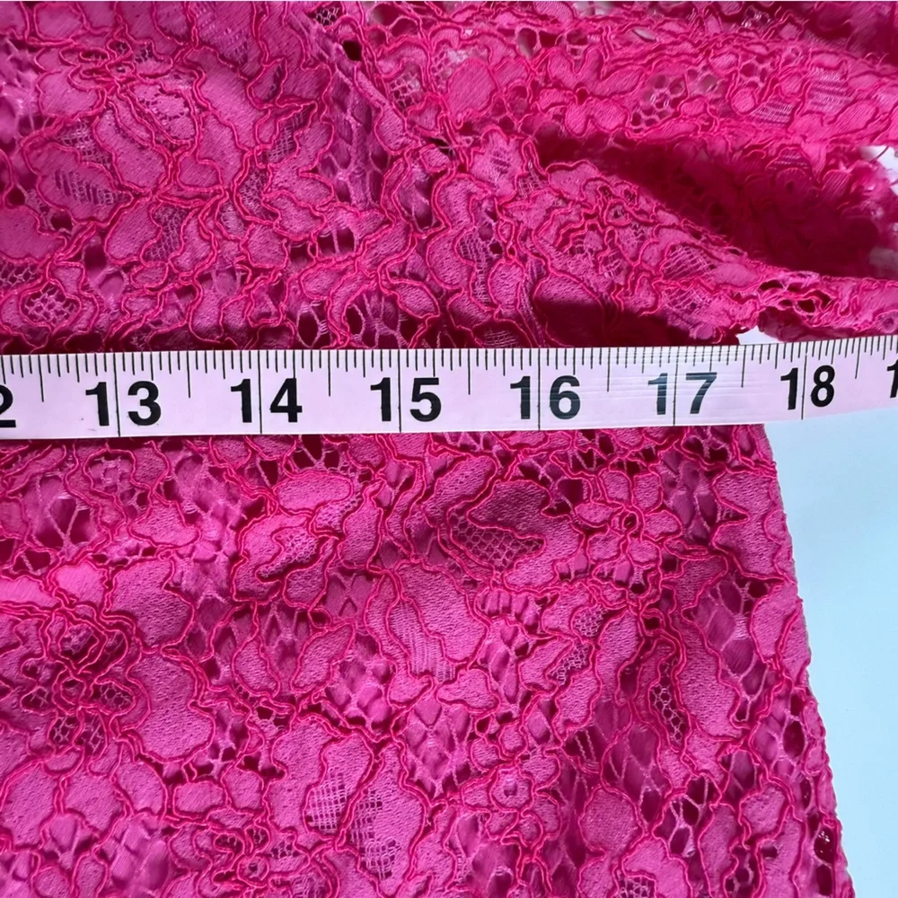 J Crew Short Sleeve Lace Top Lined Blouse Pink Small Petite Pink Flutter Sleeves